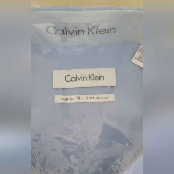 NWT | Calvin Klein Light Blue Dress Shirt - Picture 2 of 4